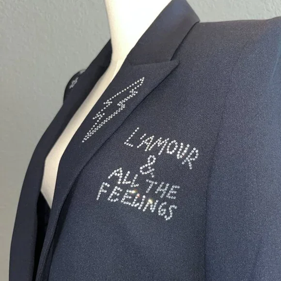 ZADIG & VOLTAIRE VALSE MULTI STRASS BLAZER JACKET - ARTSY